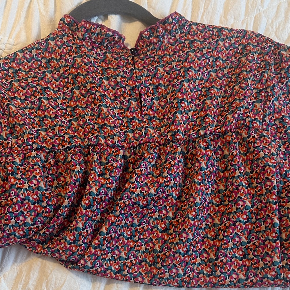 Floral Ruffle Blouse - Multicolor - Picture 6 of 7